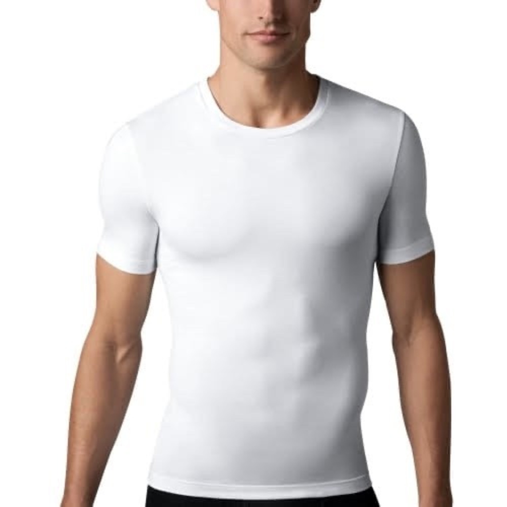 Spanx Cotton Compression Undershirt White Short S… - image 1